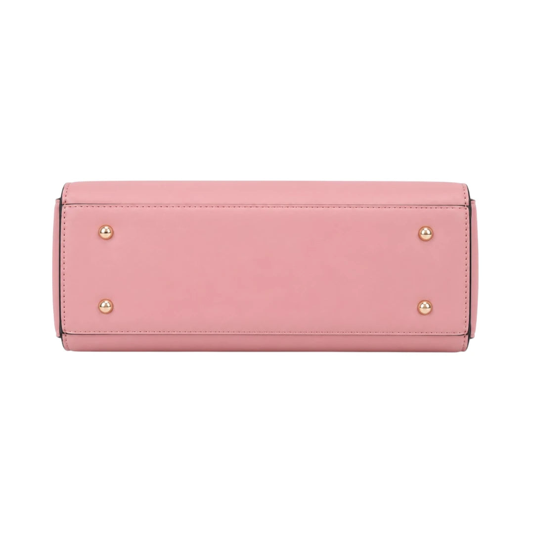 Valonx Premium Pink Leather Handbag for Women