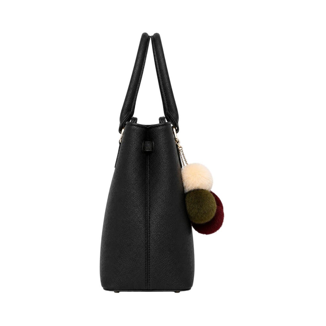 Valonx Premium Black Leather Handbag for Women