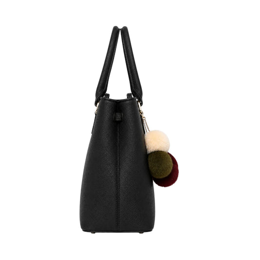 Valonx Premium Black Leather Handbag for Women