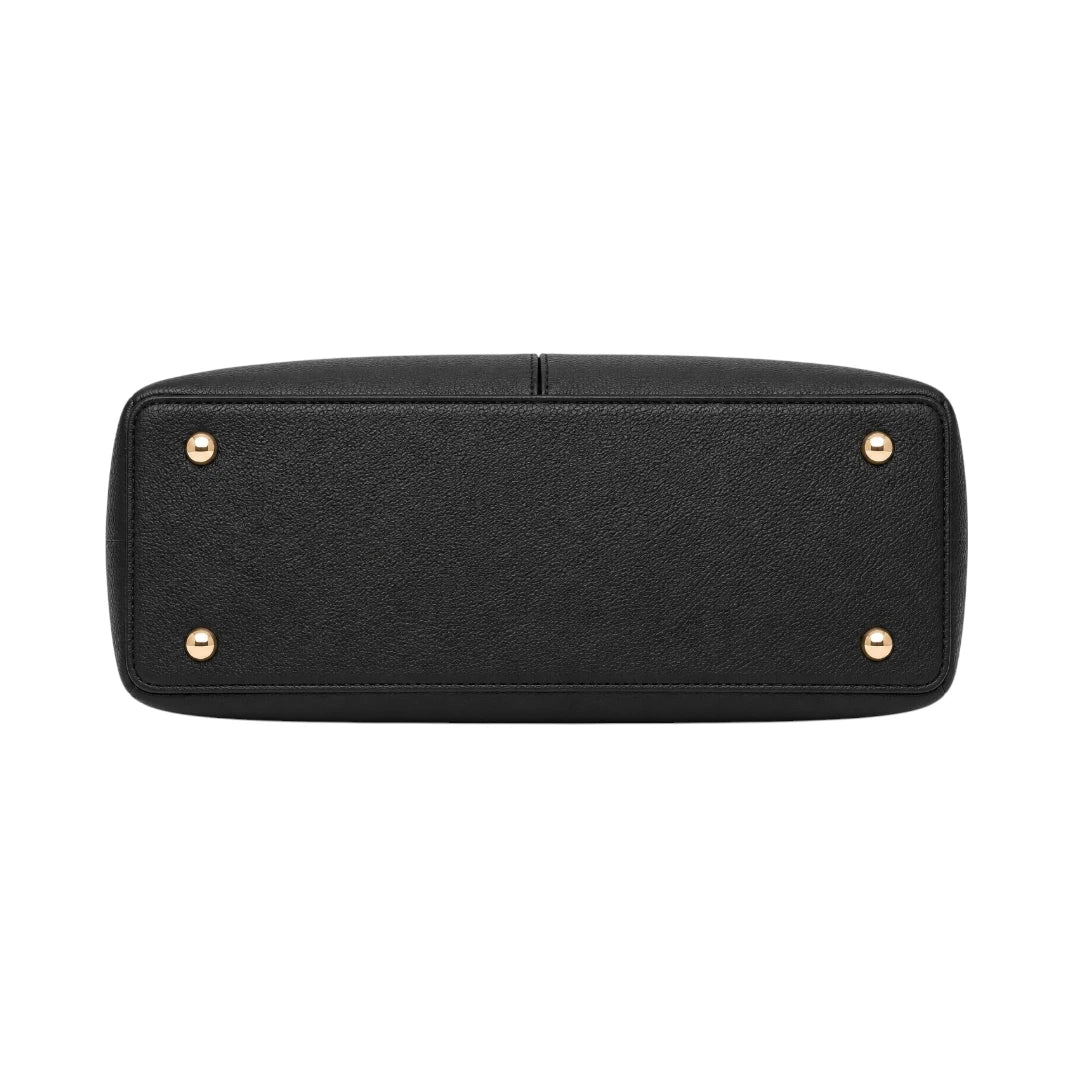 Valonx Premium Black Leather Handbag for Women