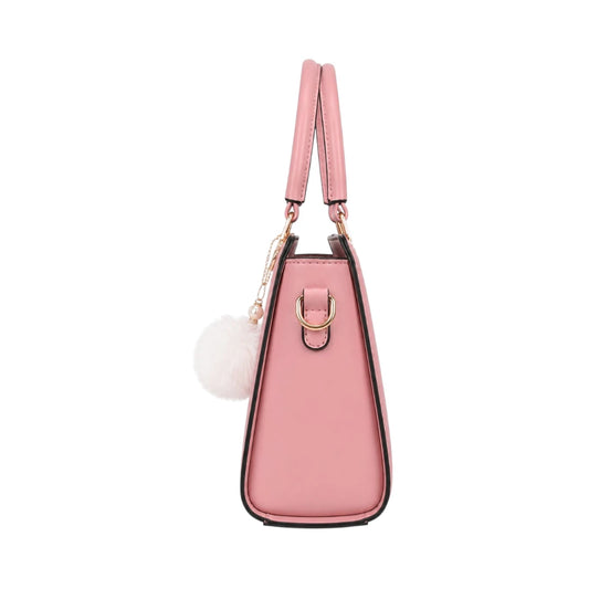 Valonx Premium Pink Leather Handbag for Women