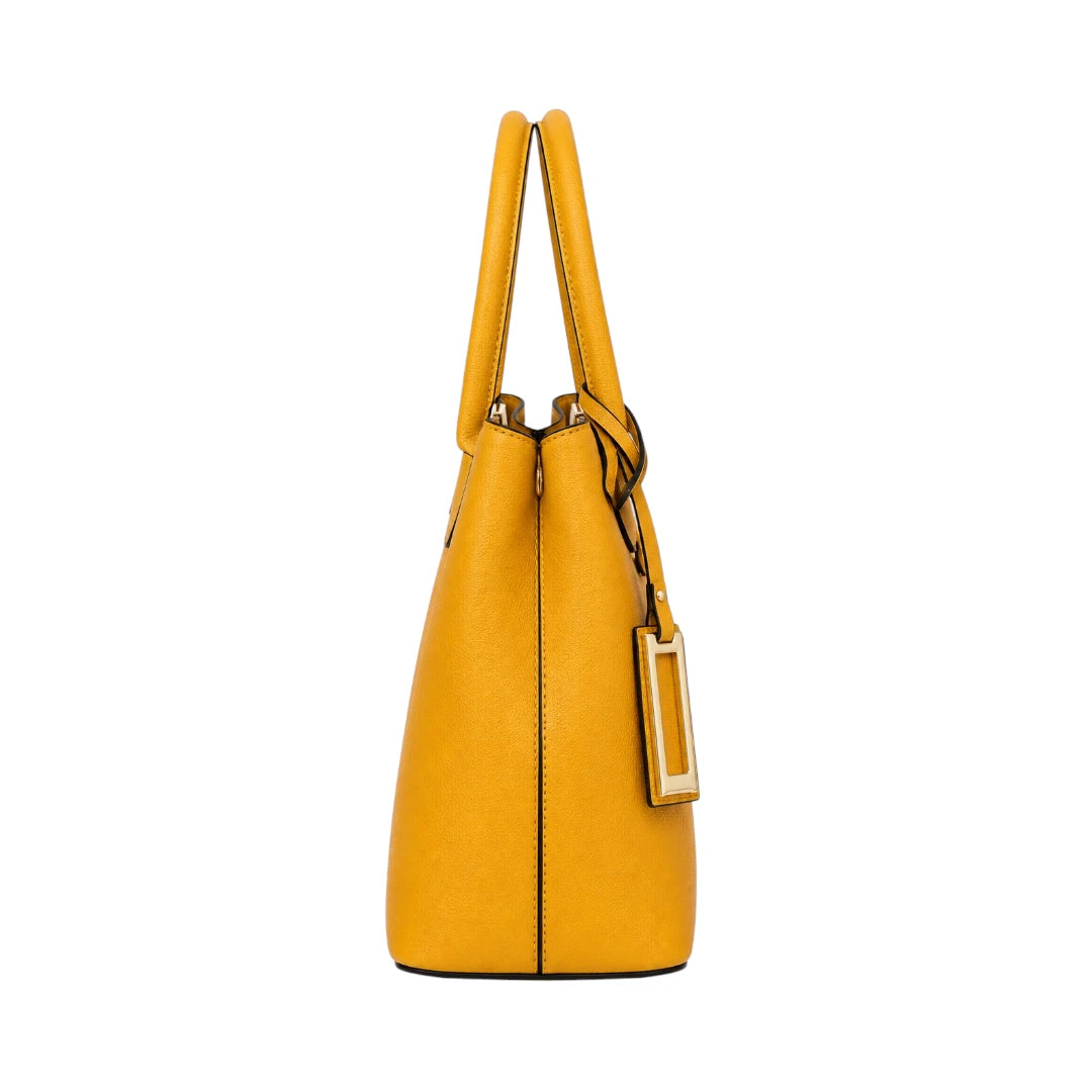 Valonx Premium Yellow Leather Handbag for Women