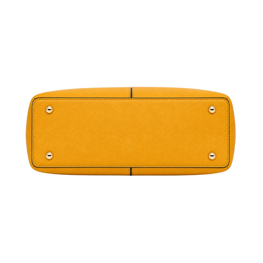 Valonx Premium Yellow Leather Handbag for Women